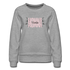 Vizsla Momma Floral Women’s Premium Sweatshirt - heather gray